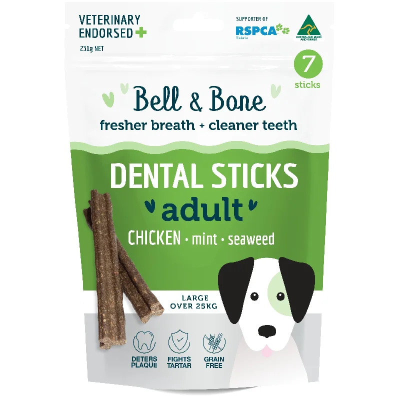 Bell and Bone Dental Sticks Chicken Mint and Seaweed for Large Dogs 231g