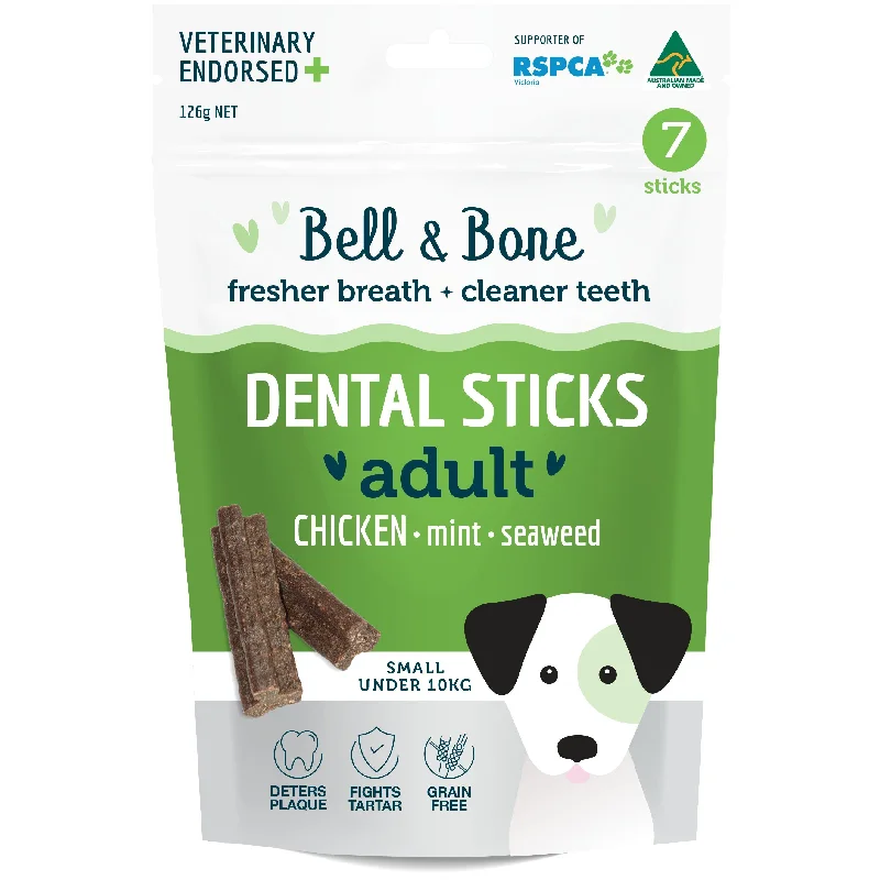 Bell and Bone Dental Sticks Chicken Mint and Seaweed for Small Dogs 126g