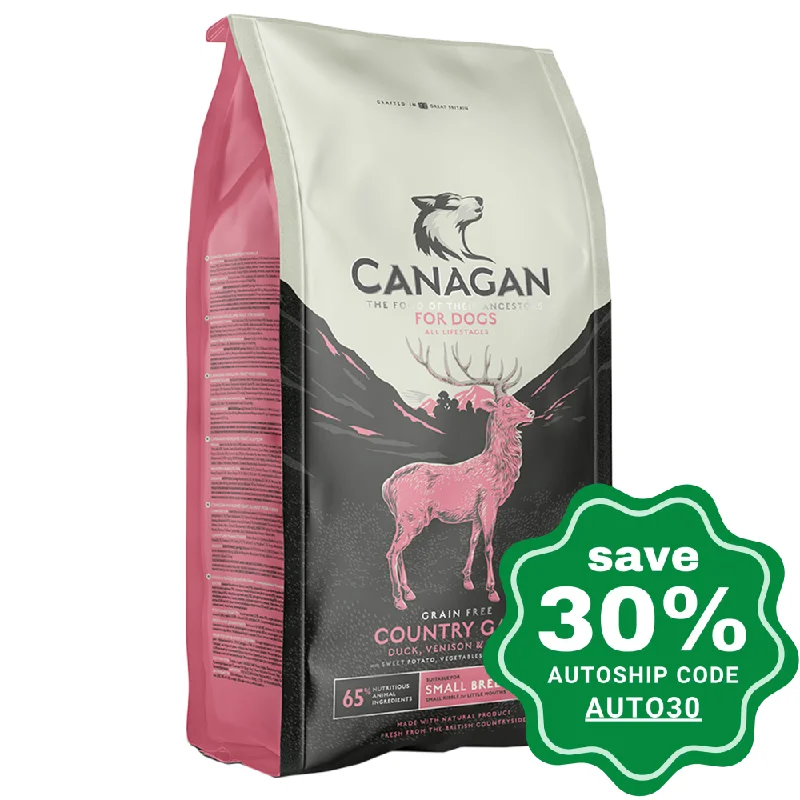 Canagan - Grain Free Dry Dog Food - Small Breed Country Game - 2KG (Min 2 Packs)