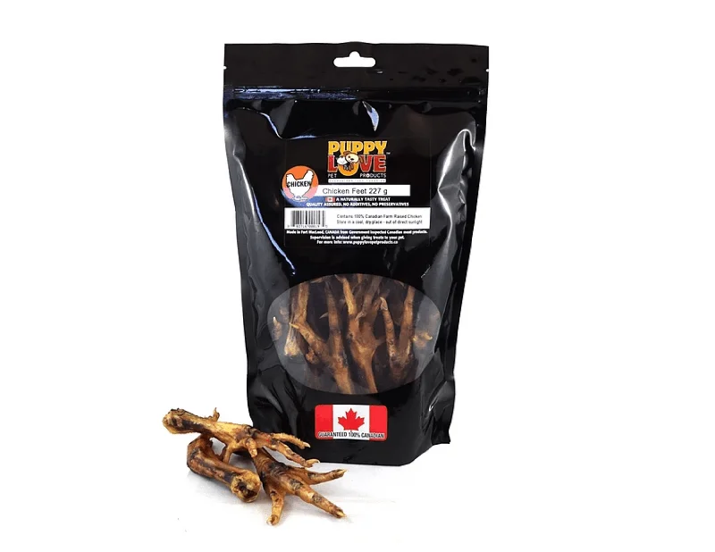 Puppy Love - Chicken Feet 227g/8 oz.  for Cats and Dogs