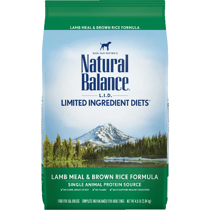 Natural Balance Lamb & Brown Rice Dry Dog Food (Not stocked in store)