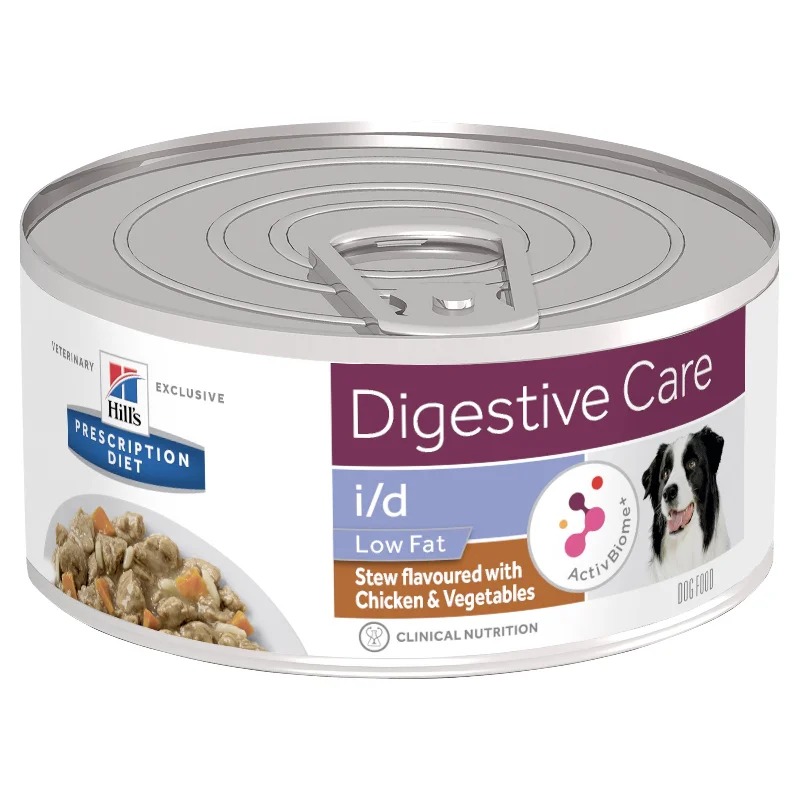 Hills Prescription Diet Dog i/d Low Fat Digestive Care Chicken and Vegetable Stew Wet Food 156g