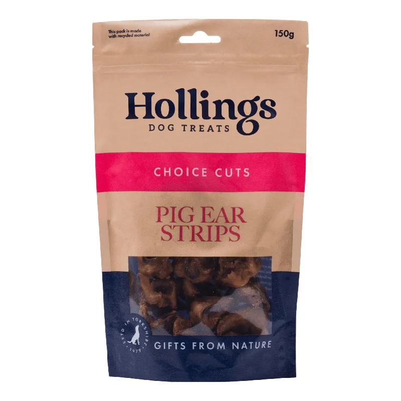 Hollings Pig Ear Strips 8x150g