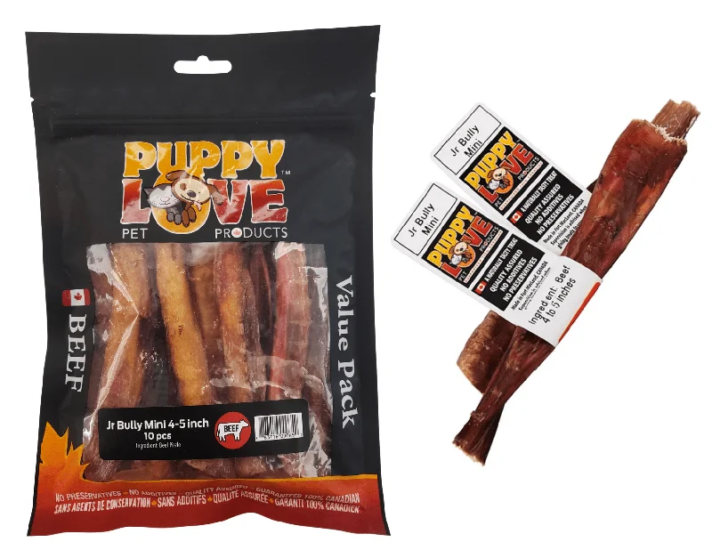 Puppy Love Jr Bully Mini 4"-5" - Single / Value Pack