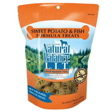 Natural Balance L.I.T. Limited Ingredient Sweet Potato and Fish Formula Treats for Dogs