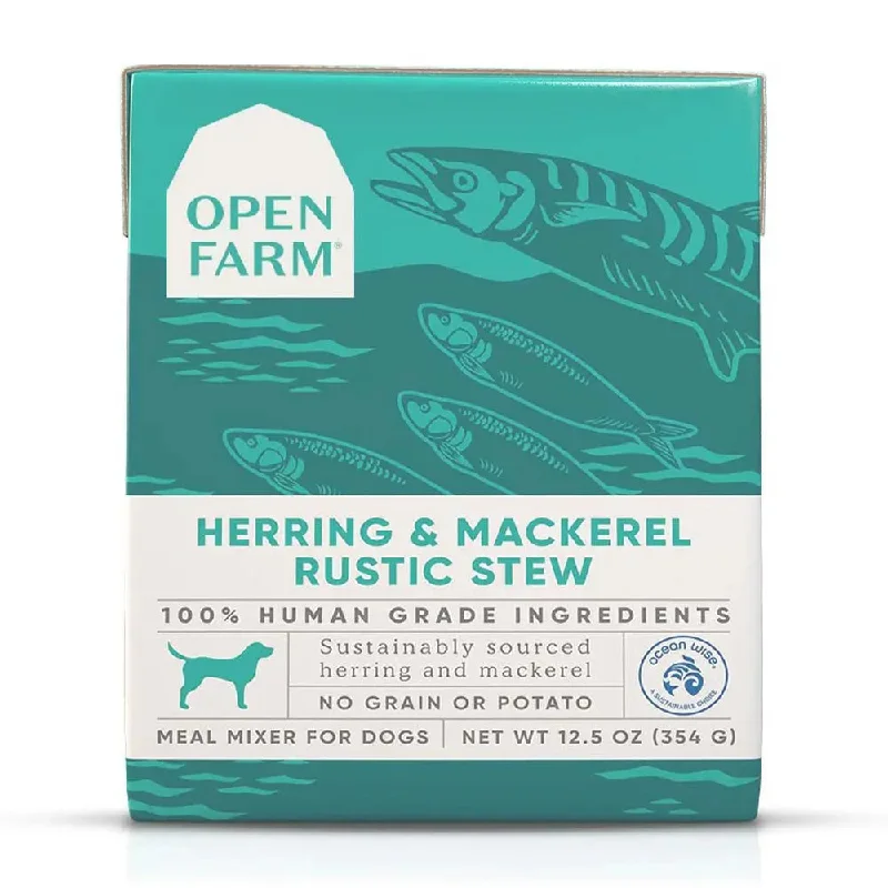 Open Farm® Herring & Mackerel Rustic Stew Wet Dog Food 12.5oz case of 12