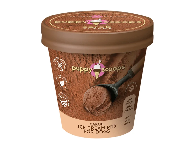 Puppy Scoops Ice Cream Mix - Carob