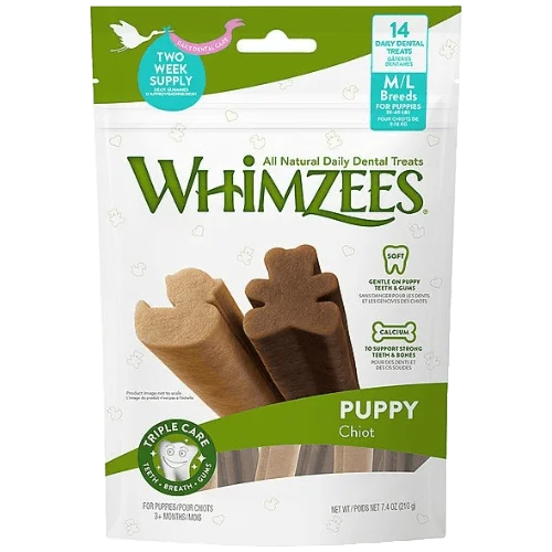 Puppy Stix Daily Medium for Large Breed Dogs 14PK - Whimzees®