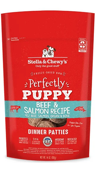 Stella & Chewy's Dinner Patties: Perfectly Puppy Beef & Salmon