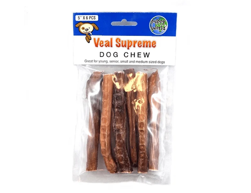 Puppy world - Supreme Veal Chew 5" - 6 pcs