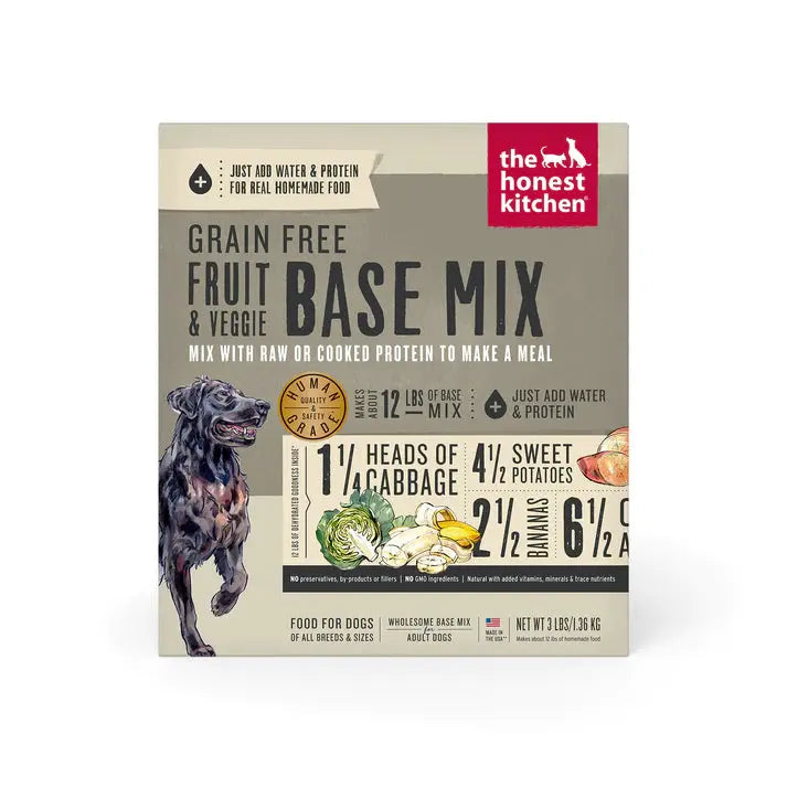 The Honest Kitchen Dehydrated Grain Free Fruit & Veggie Base Mix Recipe Dog Food