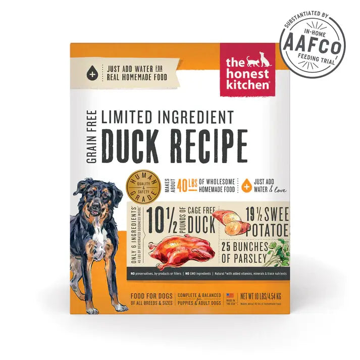 The Honest Kitchen Dehydrated Limited Ingredient Duck Recipe Dog Food,