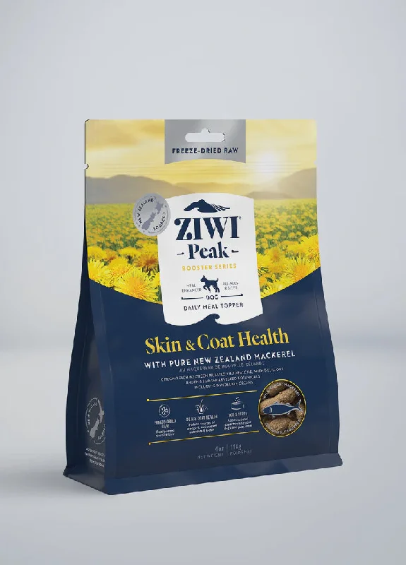 ZIWI PEAK FREEZE-DRIED MACKEREL BOOSTER SKIN & COAT DOG FOOD