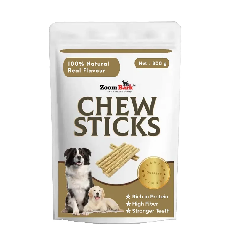 Zoom Bark Dog Rawhide Munchy Chew Sticks Natural Flavour for dogs 800 g