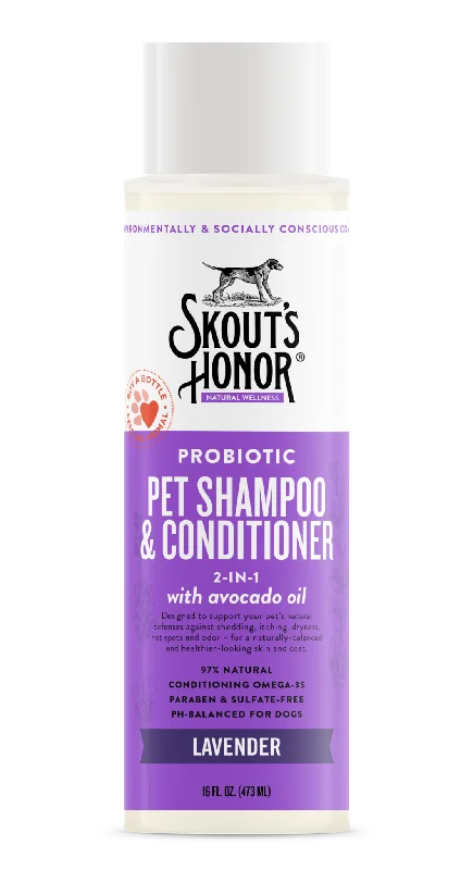 Skout's Honor Probiotic Shampoo & Conditioner (2-in-1) - Lavendar