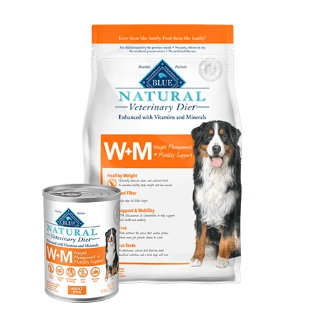 Blue Buffalo BLUE Natural Veterinary Diet W+M Weight Management & Mobility Dry Dog Food