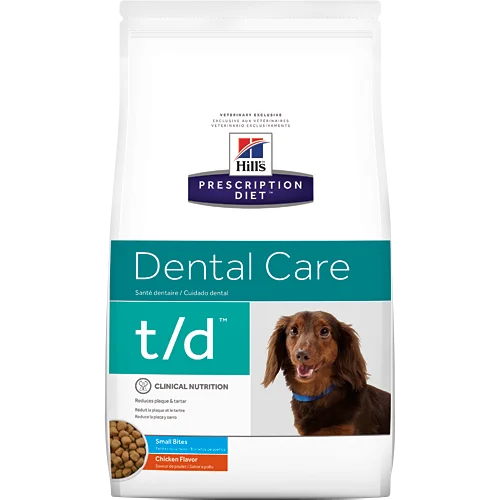 Hills Prescription Diet T/D Small Bite Chicken Dry Dog Food