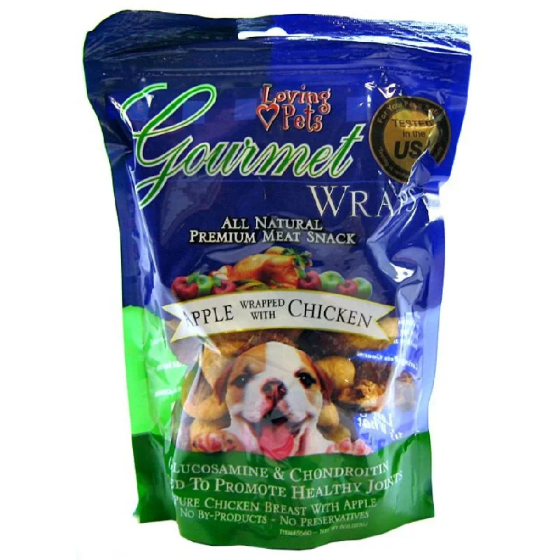 Loving Pets Gourmet Wraps Apple & Chicken Dog Treats