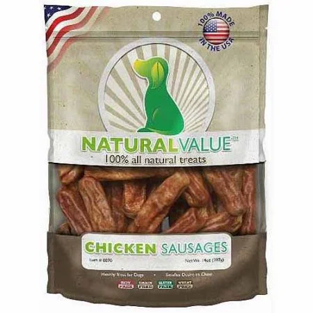 Loving Pets Natural Value Chicken Sausages Dog Treats