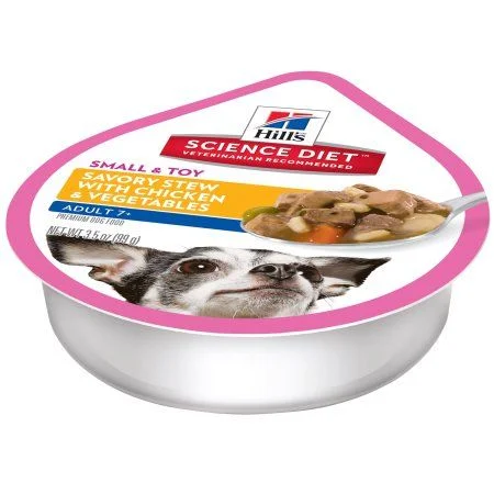 Science Diet Small & Toy Breed Senior 7+ Chicken & Vegetable Stew Wet Dog Food