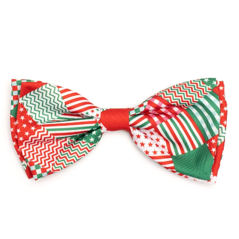 Americana Holiday Dog Bow Tie