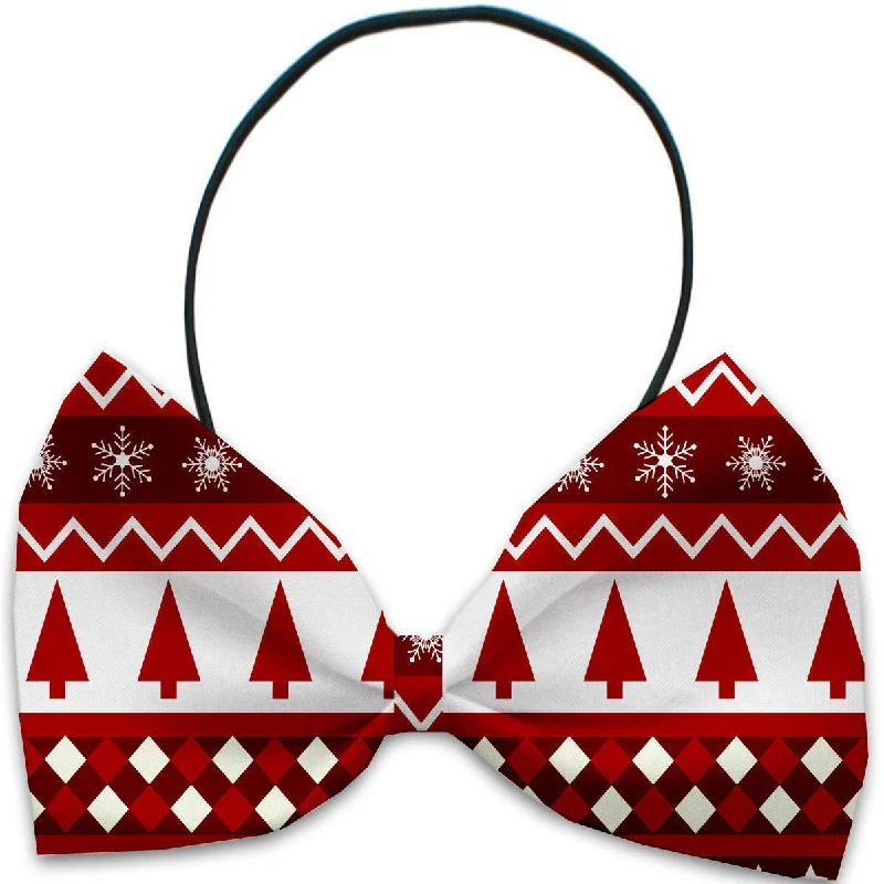 Dog Bow Tie Red Classic Christmas