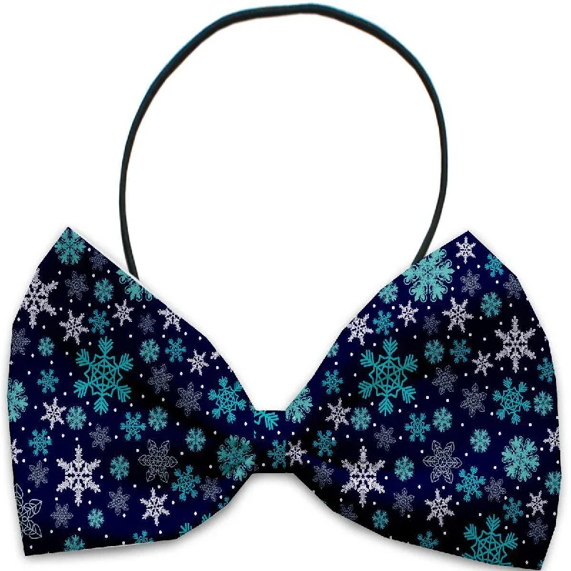 Dog Bow Tie Snowflake Blues