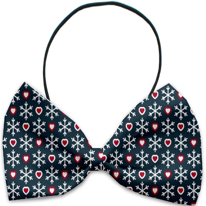 Dog Bow Tie Snowflakes and Hearts