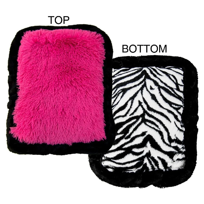 Dog Crate Pad Lollipop/Zebra/Black Puma Ruffle