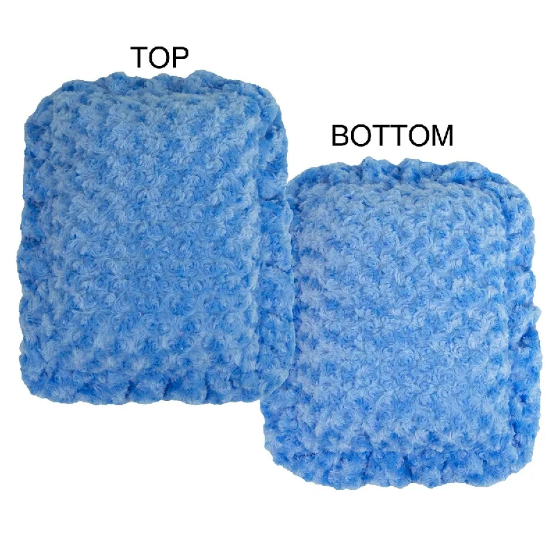 Dog Crate Pad Sky Blue/Sky Blue Ruffle