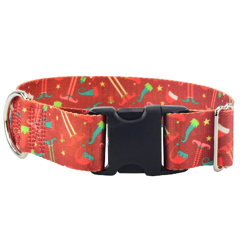 Elf Shoes Christmas EarthStyle Dog Collar