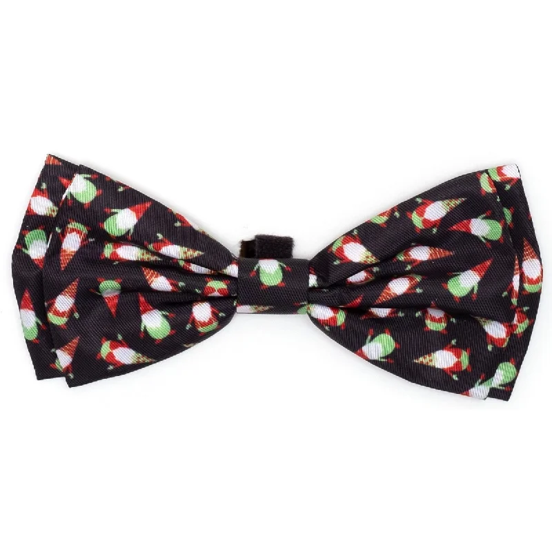 Gnomes Dog Bow Tie