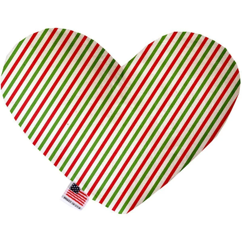 Heart Dog Toy Christmas Pinstripes