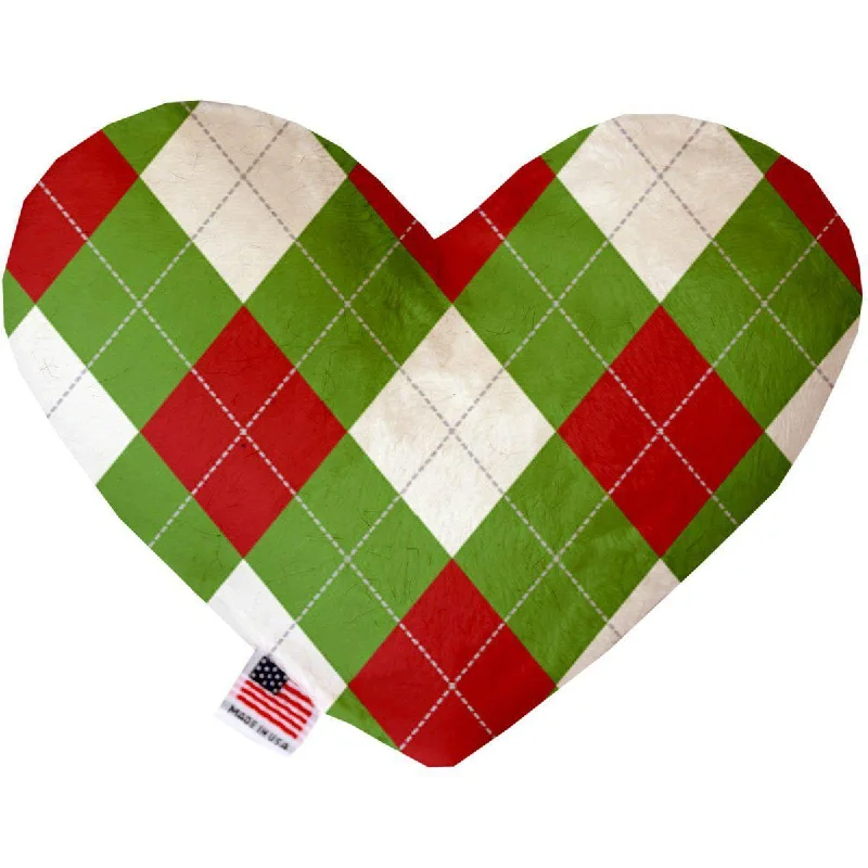 Heart Dog Toy Stuffing Free Christmas Argyle