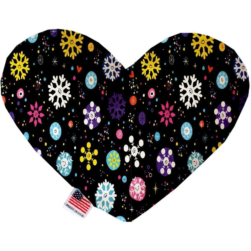 Heart Dog Toy Stuffing Free Smiley Snowflakes