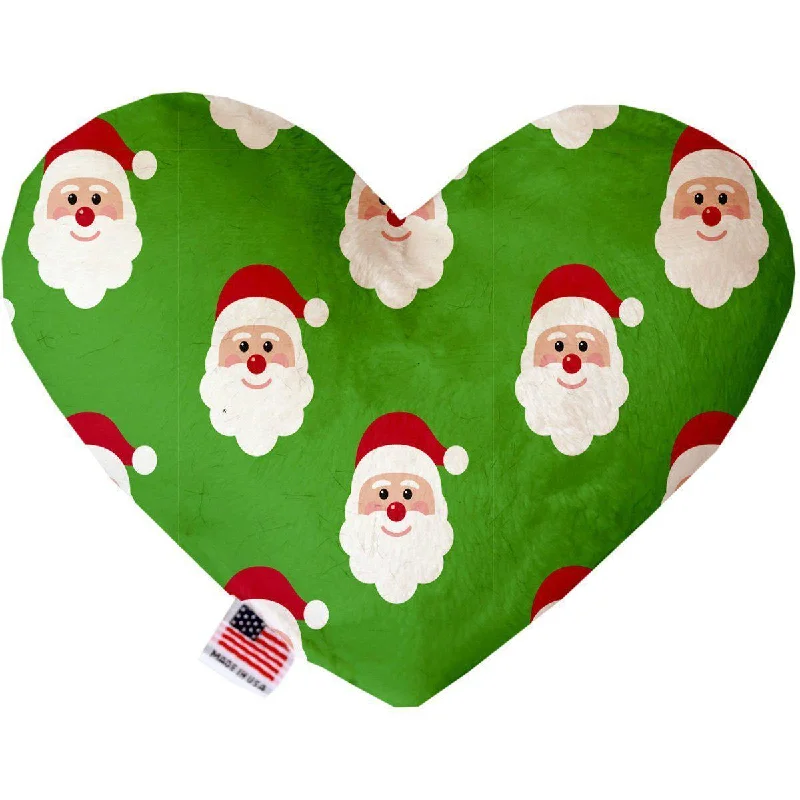 Heart Dog Toy Stuffing Free Smiling Santa