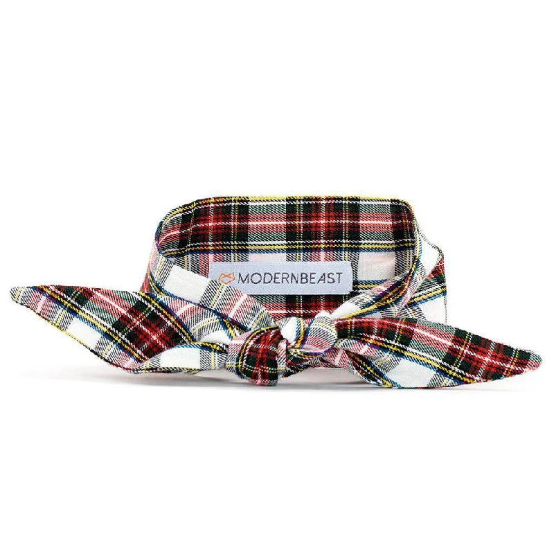 Holiday Dog Bandana Necktie Vintage Plaid