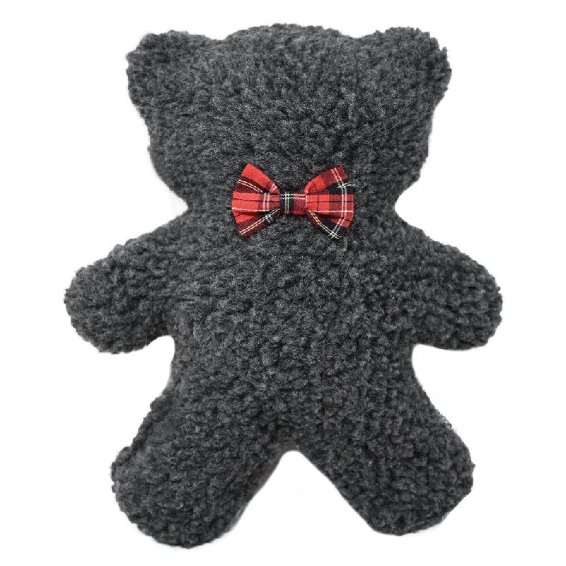 Holiday Lavender Bedtime Bear Dog Toy Charcoal