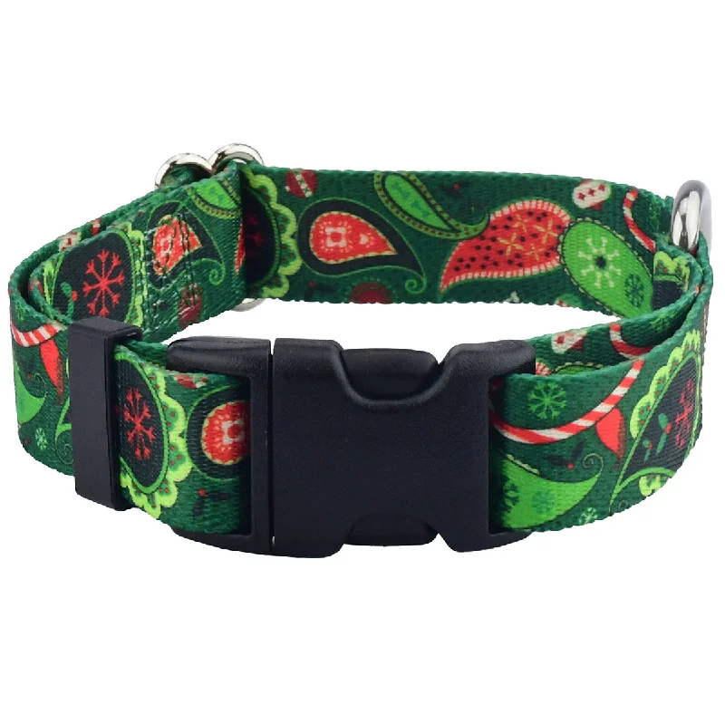 Holiday Paisley EarthStyle Dog Collar