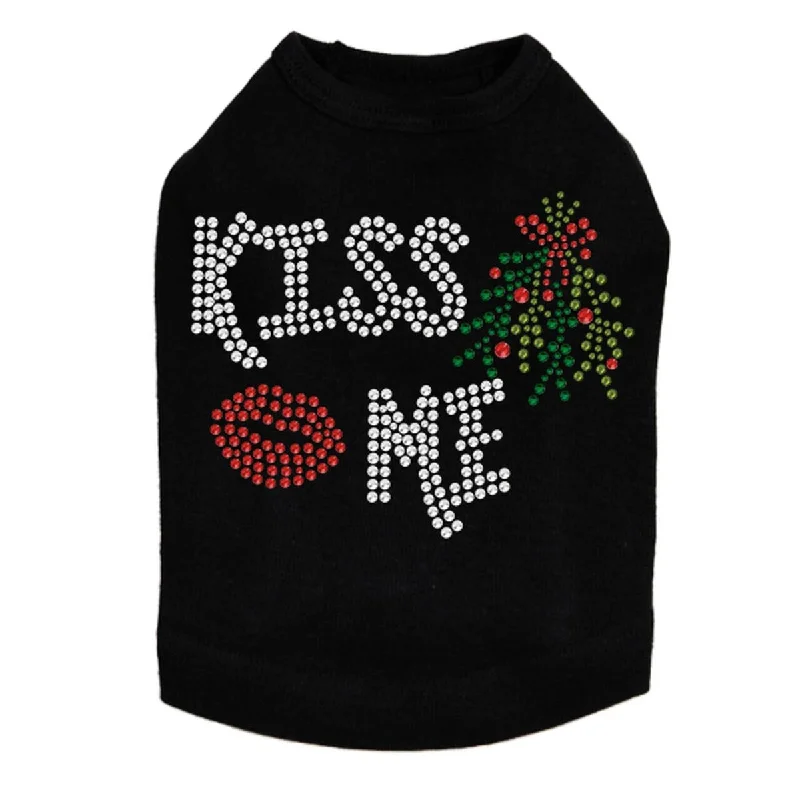 Kiss Me Mistletoe Rhinestone Dog Tank