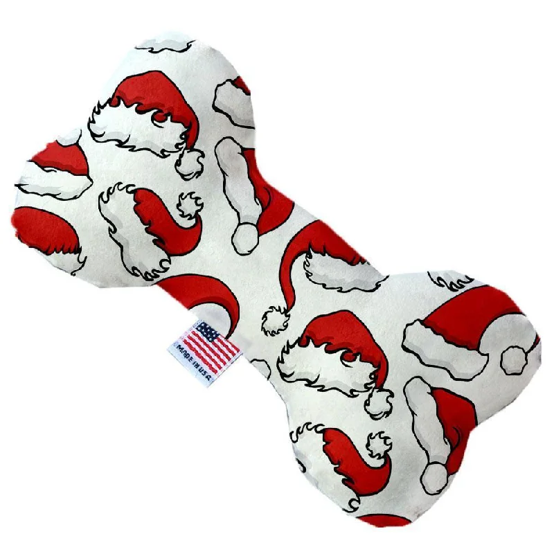 Plush Bone Dog Toy Santa Hats