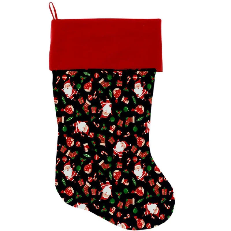 Santa Fun Christmas Stocking