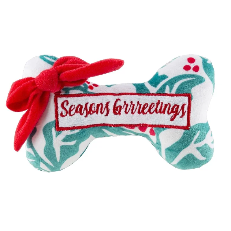 Seasons Grrreetings Puppermint Bone Dog Toy